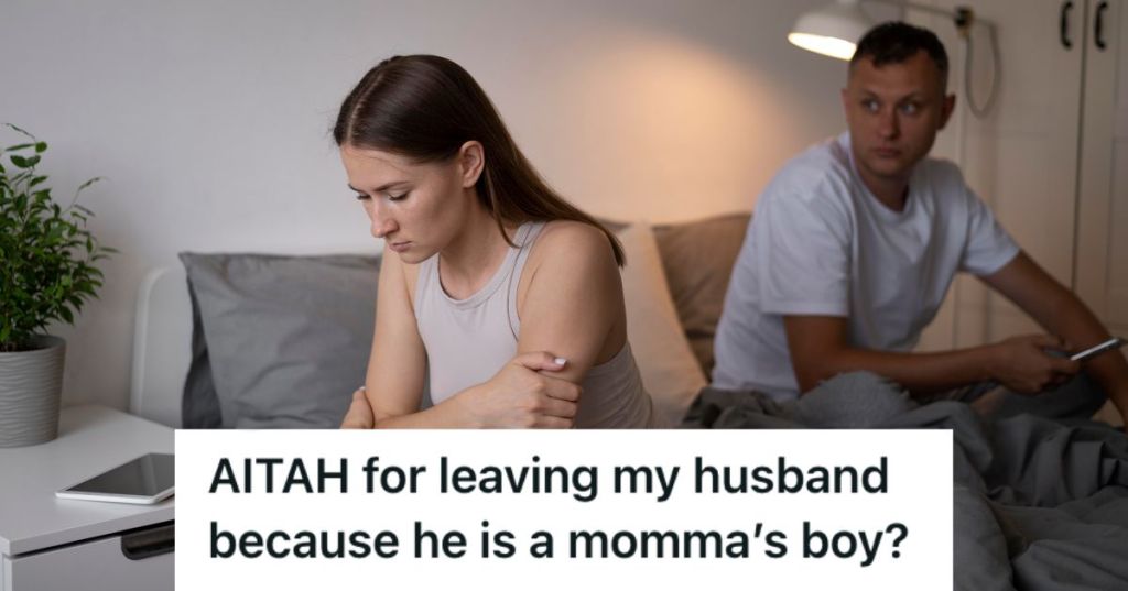 Wife is upset while arguing with husband in bed