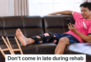 Skiing Injury Leaves Employee In Need Of Crutches And Rehab, But The New Boss Doesn’t Want Employees Leaving Work Early