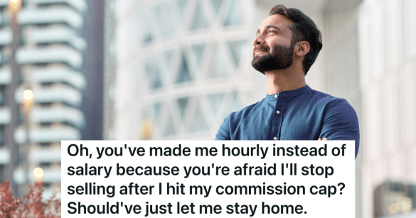 confident businessman in a blue shirt