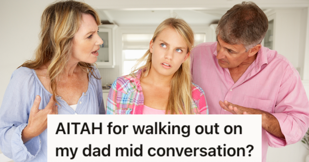 teen girl annoyed with her parents' arguing