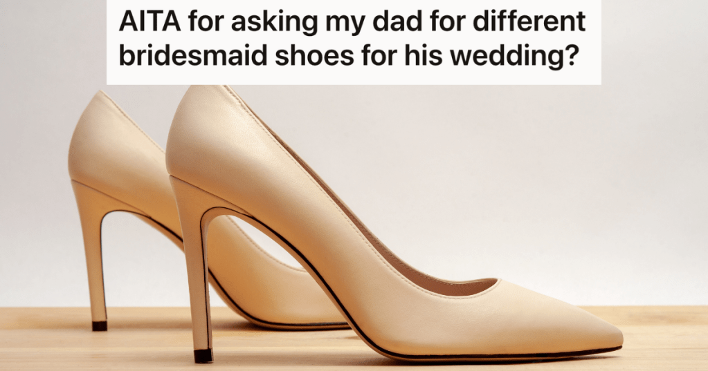 nude stilettos on a wooden floor