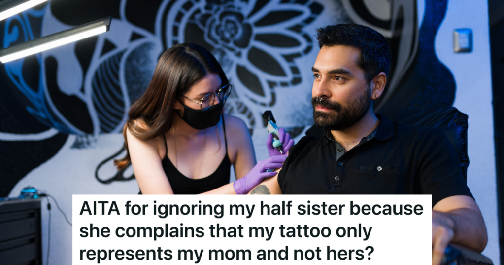 man getting a tattoo