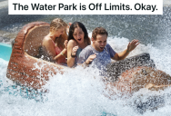 Students Are Told Not To Enter The Water Park, So They Ride A Water Ride In The Amusement Park Instead