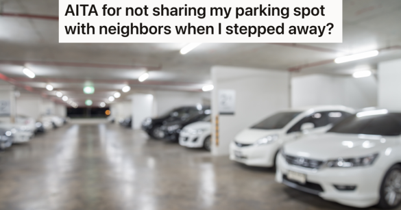 blurred out cars parked in a parking garage