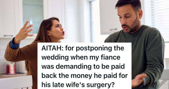 couple arguing in their kitchen