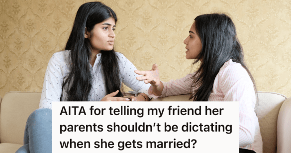 two young Indian women talking