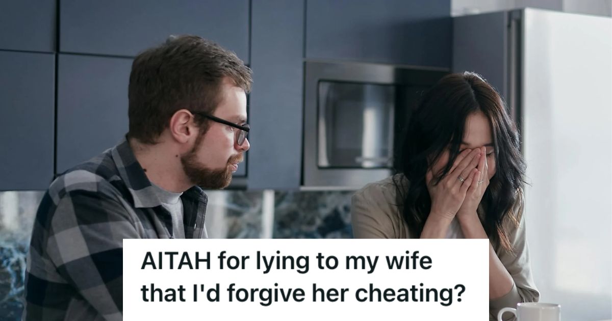 Woman crying while man is talking to her