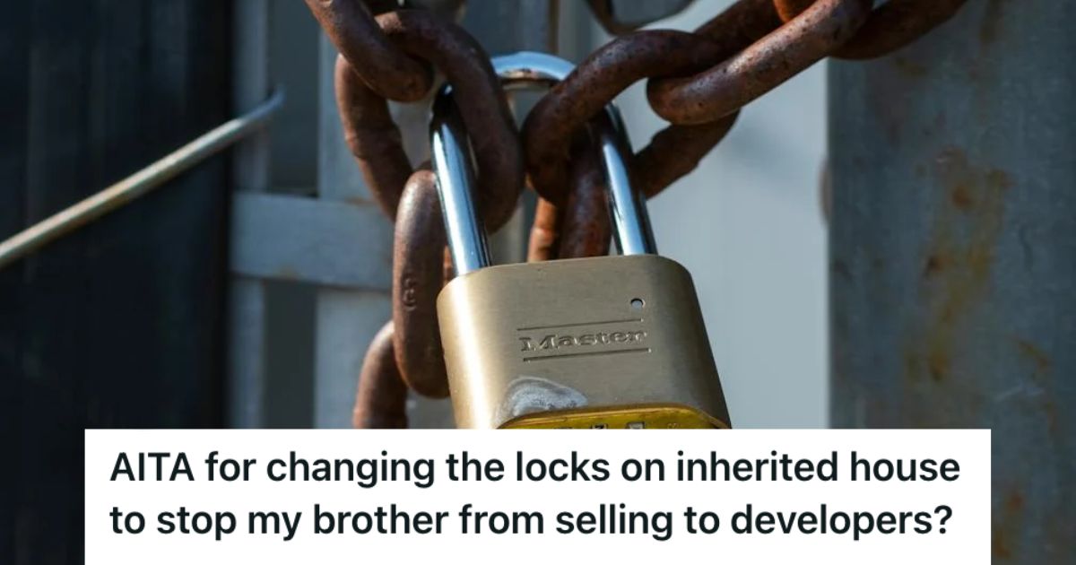 A padlock and a rusty chain to lock a property gate