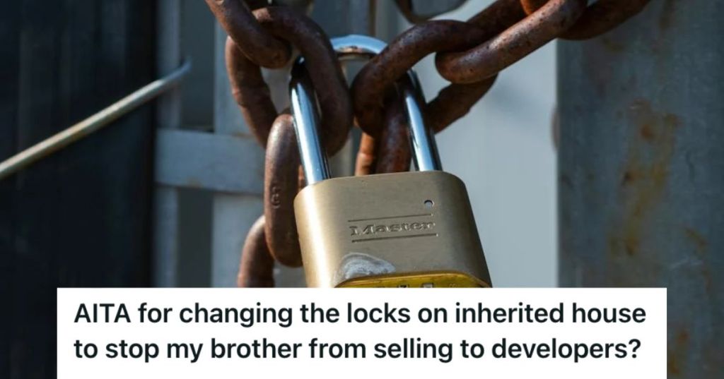 A padlock and a rusty chain to lock a property gate