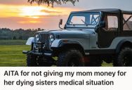 Man Supported His Family Financially For Years Without Complaining, So He Was Shocked When They Bought A Brand New Jeep Despite Claiming To Be Financially Challenged