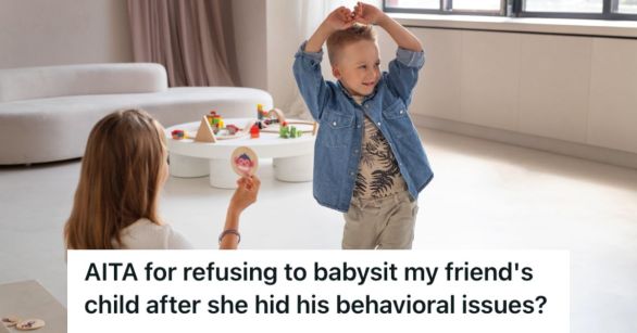 Babysitter teaching a little boy who is dancing and losing focus