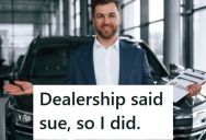 A Car Dealership Manager Promised To Pay For A Repair But Then Refused, So This Guy Went To Small Claims Court And Not Only Got Extra Money, But Also Got The Manager Fired