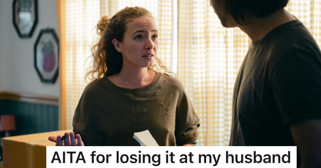 woman angry at husband