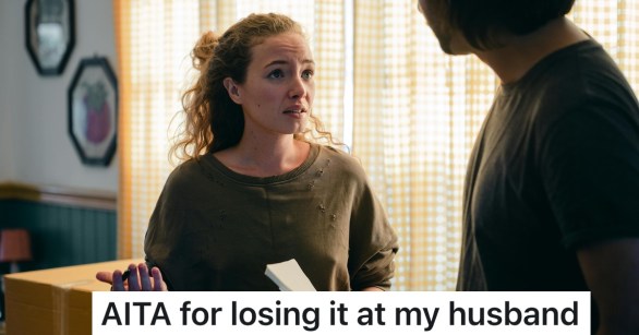 woman angry at husband