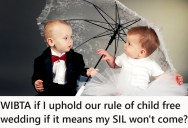 Bride And Groom’s Wedding Is Supposed To Be Child-Free, But One Guest Absolutely Cannot Handle Leaving Her Kiddo Behind