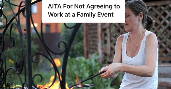 woman cooking on a grill