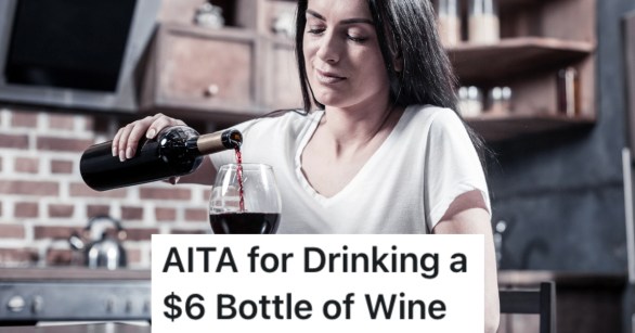 woman pouring wine into a glass