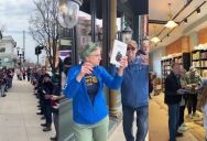 Bookstore Needed To Move All Of Their Inventory Around The Corner To A New Location, So The Entire Town Formed A Delivery Line