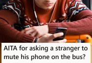 Man On A Four Hour Bus Ride Was Scrolling Videos With the Sound On, So The Person Sitting Next To Him Asked Him To Wear Headphones