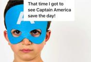 Captain America Saves The Day, And The Phone, In This Adorable Story Of Rescue, Redemption, And Retail
