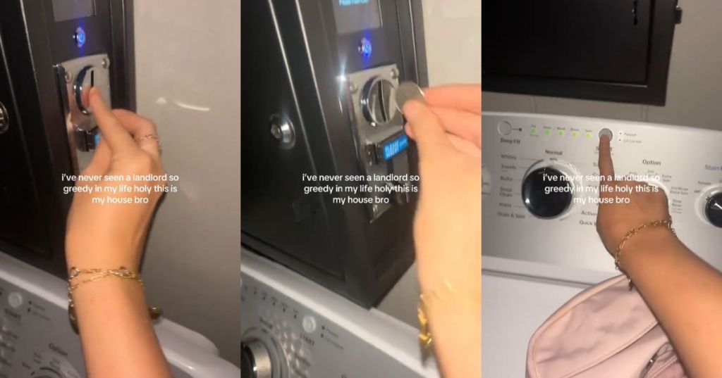 A coin machine attached to an in-unit washer