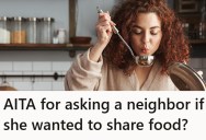 Single Man Can’t Cook And Can’t Afford Takeout, But Since He Knows His Neighbor Can Cook, He Thought She Might Want To Share With Him
