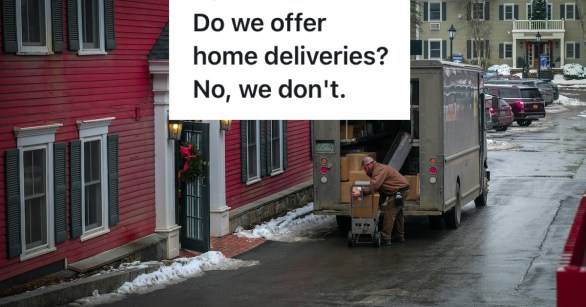small business receiving delivery