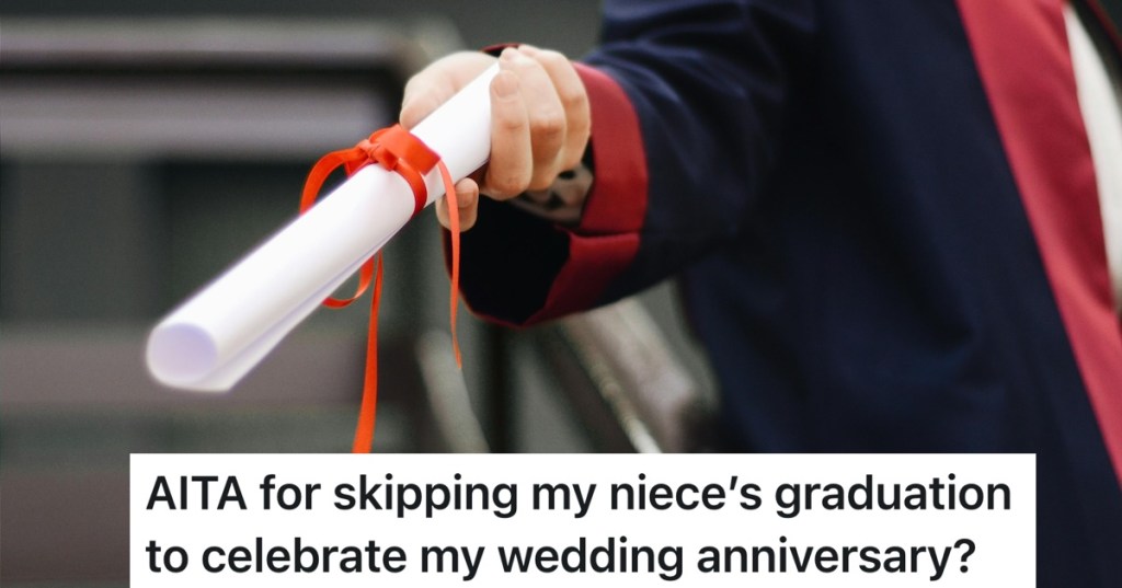 person handing over a diploma at graduation