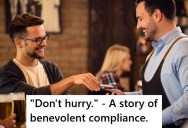 Waiter Was Going From The Kitchen To Their Table Nonstop, So He Told Him To Take His Time And When He Did He Got A Big Tip