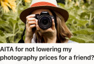 Young Photographer Gave A Discount To Their Friend, But When They Took Advantage And Tried To Make A Scene, She Had To Walk Away From The Job