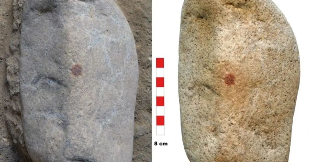 Rock with ancient fingerprint