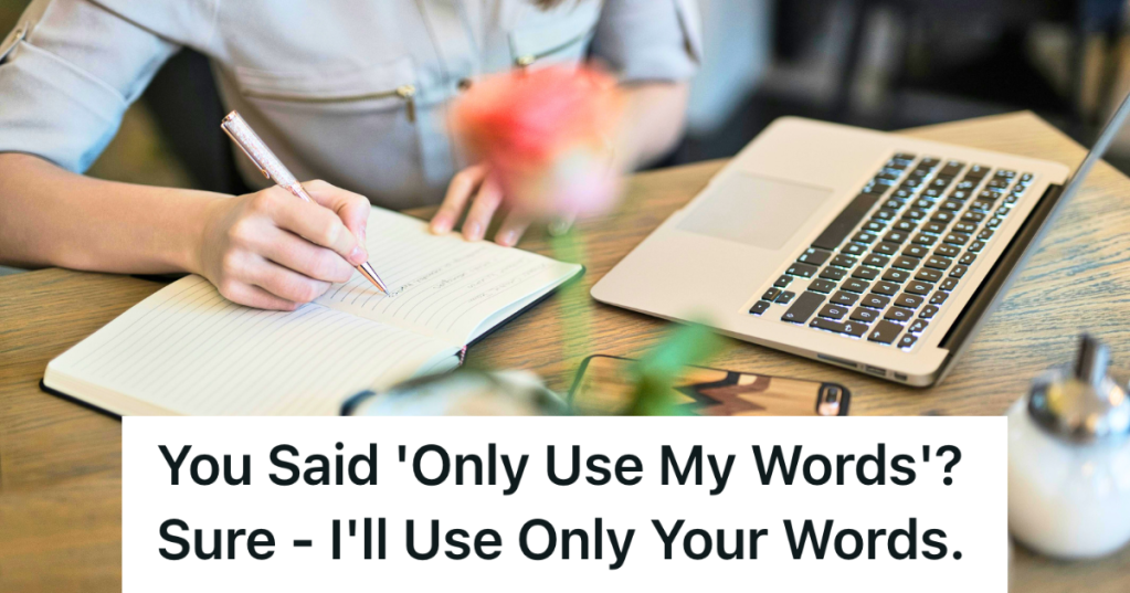 freelance writer working at their desk