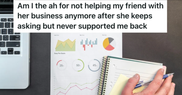 A notebook, laptop, graphs and charts