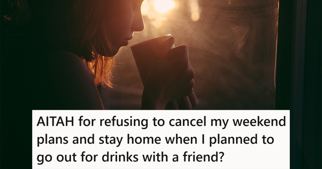 woman drinking hot tea in the dark