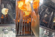 Grill Owner Tried To Clean Hers With An Onion Instead Of A Wire Brush, And The Results Are Impressive