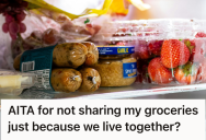 His Roommate Kept Stealing His Food Without Asking, So He Locked It All Up In A Private Fridge To Keep It Away From Him