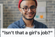Hypocritical Friend Pushed Gender Stereotypes Only When It Benefited Her, So He Got Fed Up And Threw Her Logic Back At Her