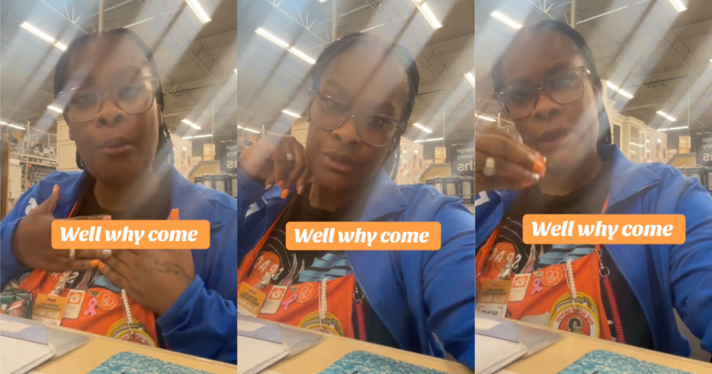 woman at a home depot