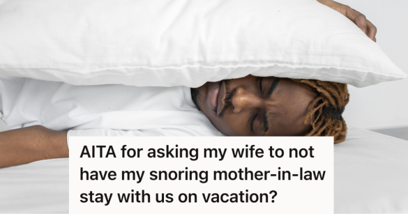 man covering ears from snoring