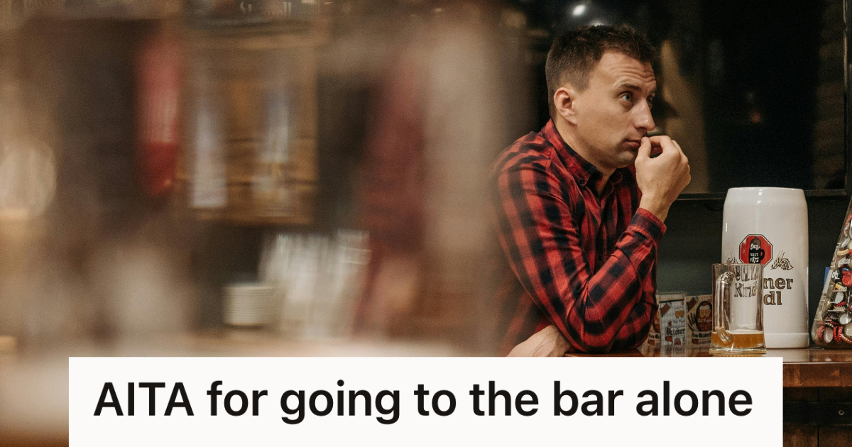 He Liked To Go To The Bar Alone To Unwind, But His Girlfriend Started To Grow Suspicious Of His Intentions man hanging out at the bar alone