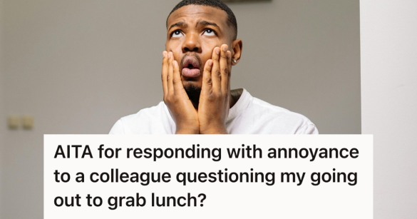 man looking annoyed in the office