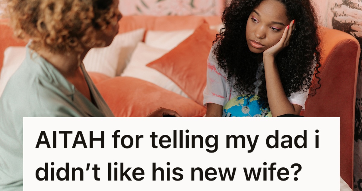 older woman talking to unhappy teen