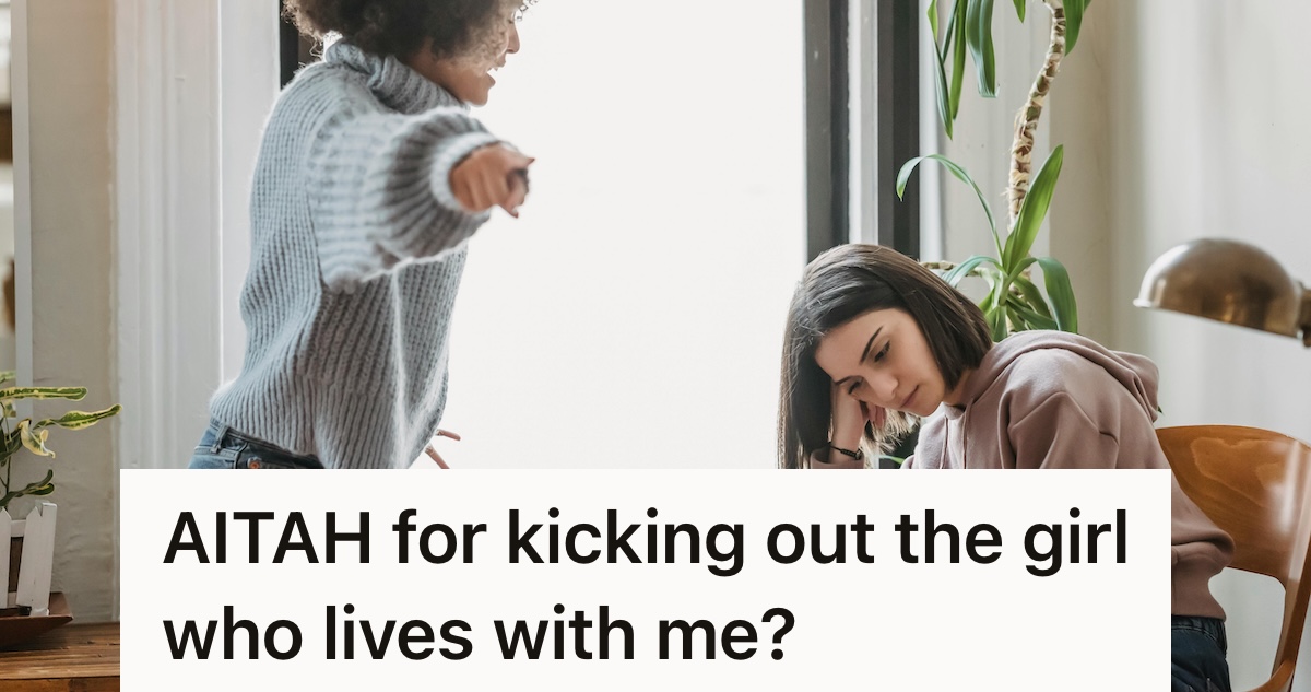 woman yelling and pointing while another sad woman sits in a chair