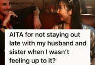 Woman Opts To Wait Outside After A Wild Night On The Town, But Now Her Sister And Husband Are Mad At Her