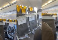 Traveller Got On A Plane And Immediately Saw That Half The Seats Had Been Marked “Do Not Use”