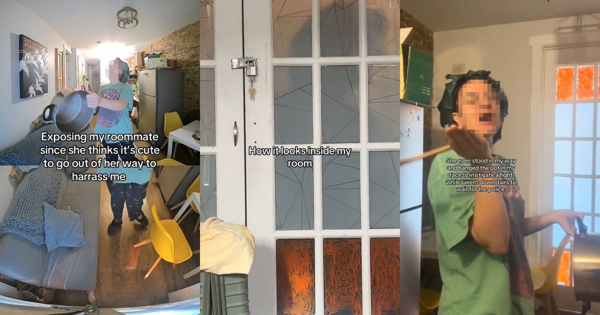 A terrible roommate banging on a pot