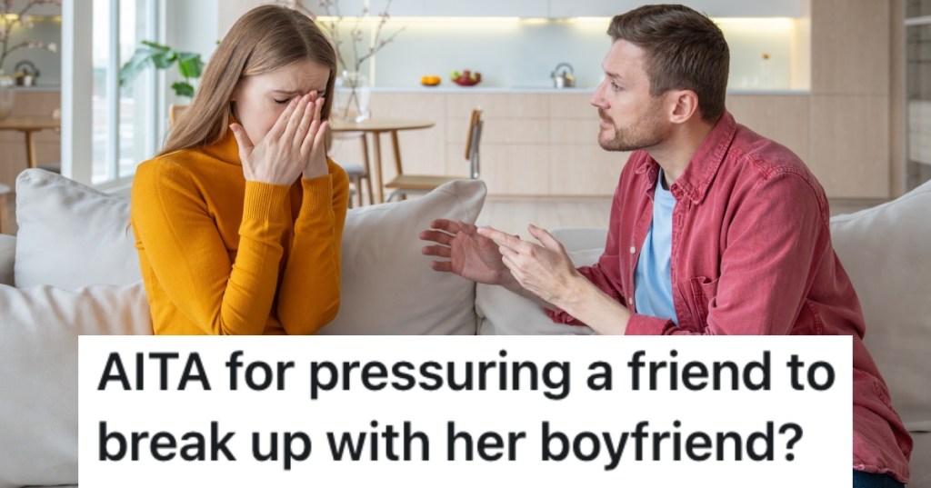 couple arguing on a couch