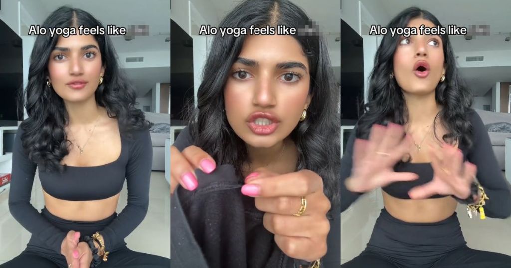 @blazinbarbeats discussing Alo Yoga