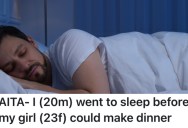 His Girlfriend Offered To Make Him Dinner Before He Went to Bed, But He Just Ate Something Quick Because He Knew He Had to Be Up Early The Next Day