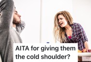 Her Friend Was Late To A Get Together, So She Made Sure To Give Him A Cold Shoulder